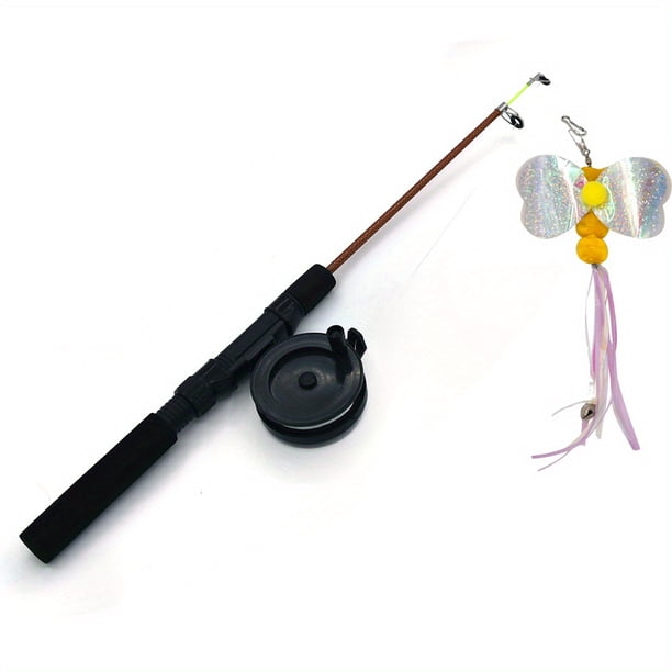 Cat Toy Set Retractable Cat Wand And Butterfly Dragonfly Set For Indoor Funny Cat Sticks