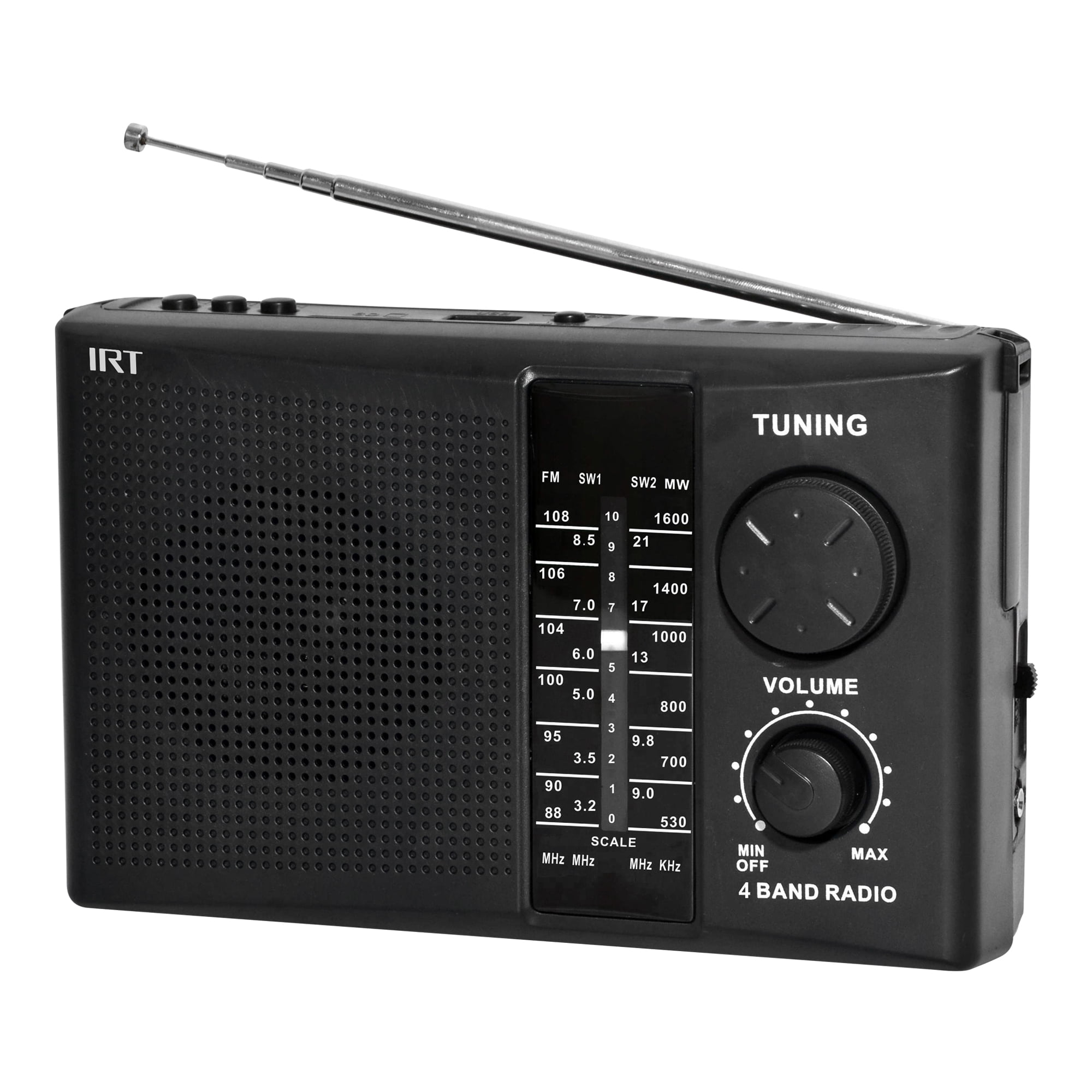 Radio Am/fm/sw/usb/msd 4 Bandas Recargable Irt Neg