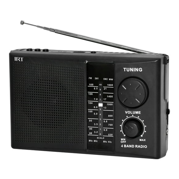 Radio Am/Fm/Sw/Usb/Msd 4 Bandas Recargable Irt Neg