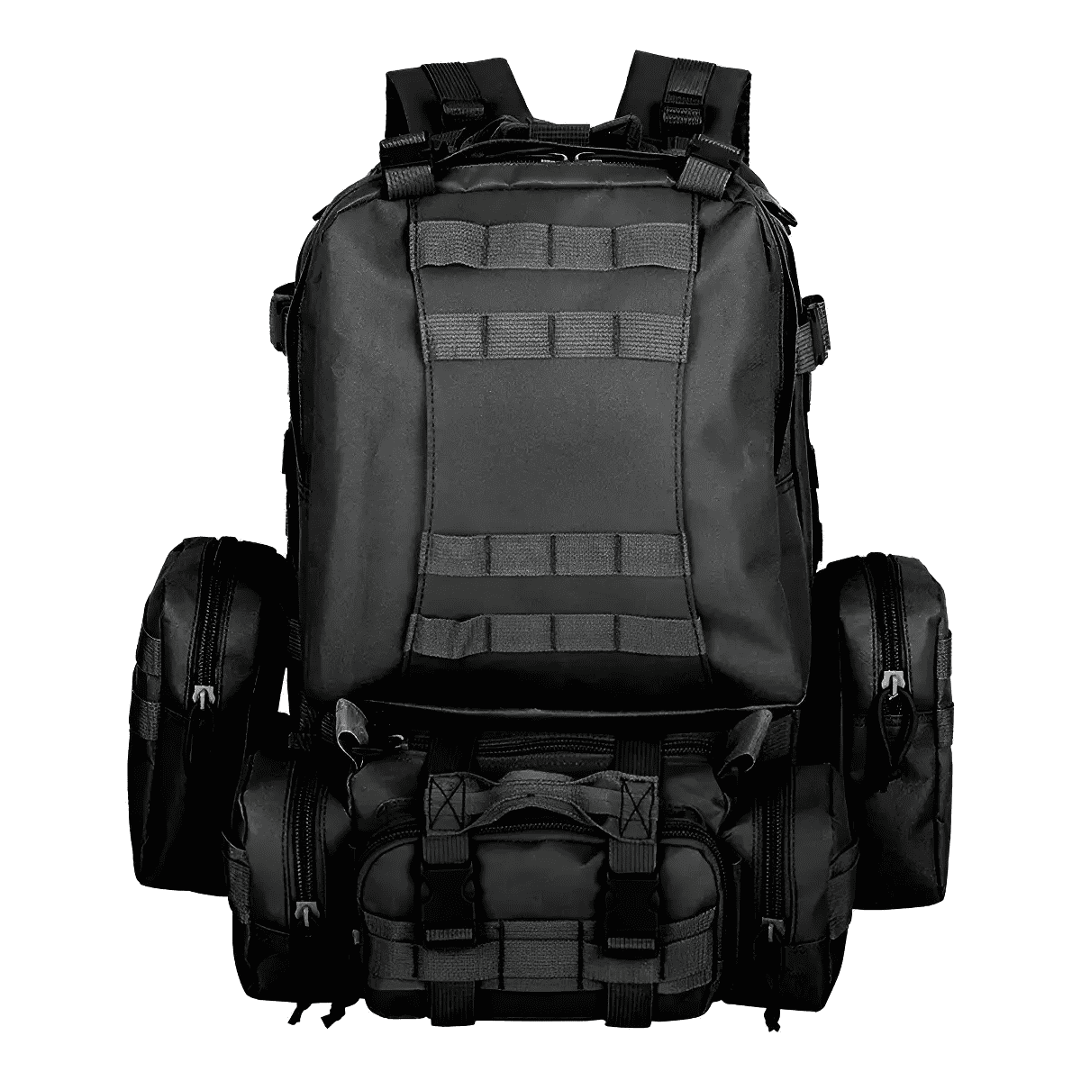 mochila Belug Tactica Militar Tac P50 50l Impermeable Color Negro
