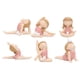 thumbnail image 2 of 6x Bunny Girl Yoga Pose Estatuilla Meditación Regalos Para Estantería Estantería, 2 of 3