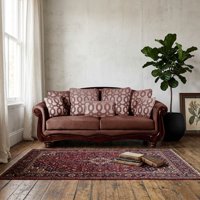 Latam Home - Sofa Catania 3 Cuerpos Clásico Tela Velvet Chocolate
