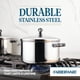 thumbnail image 2 of Stockpot Farberware Classic de acero inoxidable de 6 litros con tapa plateada, 2 of 6