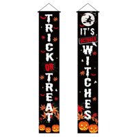 Magideal - Pancartas Colgantes De Poliéster Para Halloween, Decoración De Halloween, Bandera Interior, Carteles De Porche Para Puerta De Patio Exterior, Festival Estilo B