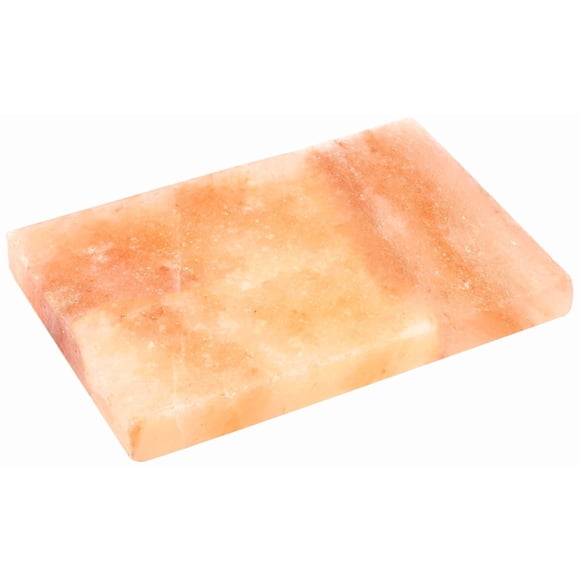 Plato de cocina Bisetti, piedra de sal rosa del Himalaya, 30 x 20 cm