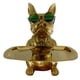 thumbnail image 3 of Estatua De Resina Para Perros, Bandeja Para Llaves, Cuenco Para Llaves Para Teléfono, Almacenamiento De Monedas, Dorado, 3 of 5