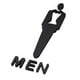 thumbnail image 1 of Letrero De WC, Letrero De Baño, Decoraciones, Tablero, Señalización, Letrero De Puerta De Baño Masculino Y Femenino, Hombre S, 1 of 5