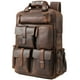 thumbnail image 1 of Mochila Masa Kawa de piel para hombre, vintage, 15.6 pulgadas, para portátil, marrón, 1 of 3