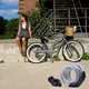 thumbnail image 3 of Candados para bicicletas con cable en espiral, seguro, reiniciable, con combinación y soporte de montaje, 3 of 8