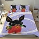thumbnail image 1 of Bing Bunny Conjunto de sábanas temático, trío de piezas, cómodo y amigable con la piel, diseño único, regalo de decoración para el hogar para familiares, amigos y fans,135cm *200cm, 1 of 6