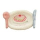 thumbnail image 3 of Posavasos De Tela Decorativo Para Mesa, 17 X 11 Cm, Borde Relleno De Algodón, Para Tarta, 3 of 5