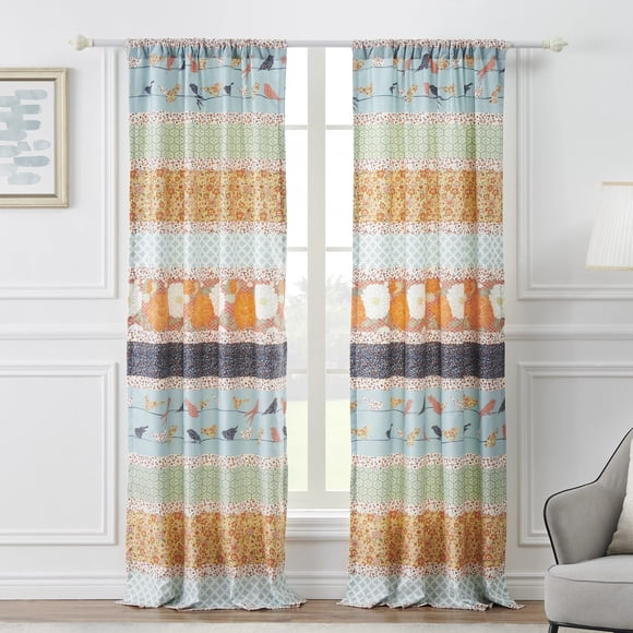 Paneles de cortina Greenland Home Carlie con forro semitransparente de 84 x 42 cm