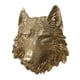 thumbnail image 2 of Ornamento De La Pared De La Placa De La Estatua De La Pared De La Cabeza Animal De Polyresin Para El Lobo De La Decoración De La Oficina En Casa, 2 of 5
