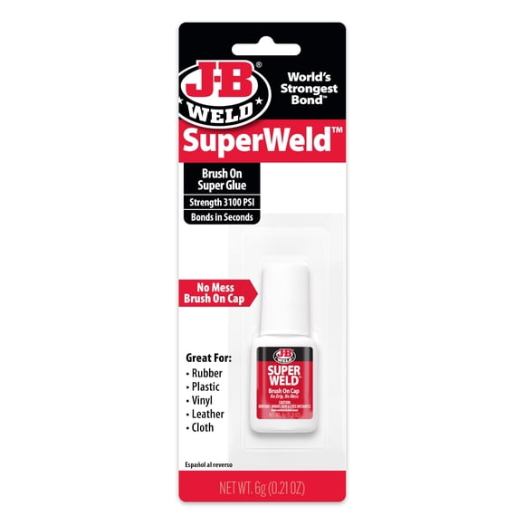 Super Glue J-B Weld SuperWeld 33106, transparente, 6 ml