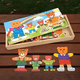 thumbnail image 2 of Puzzle de encaje familia oso de madera 6 cambios de ropa, 2 of 3