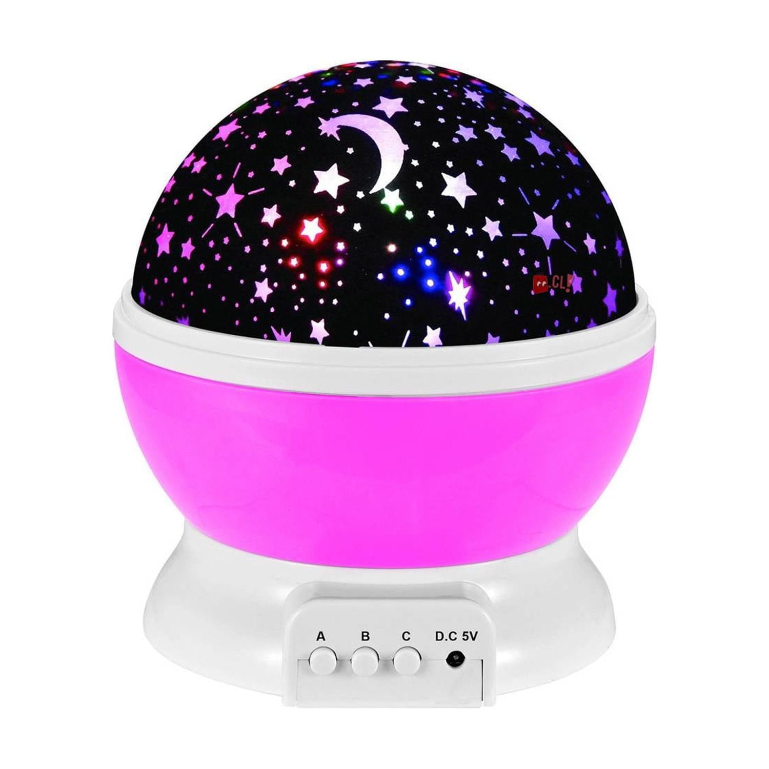 Dblue - Lámpara Proyector De Estrellas Espantacuco Rosado - Ps