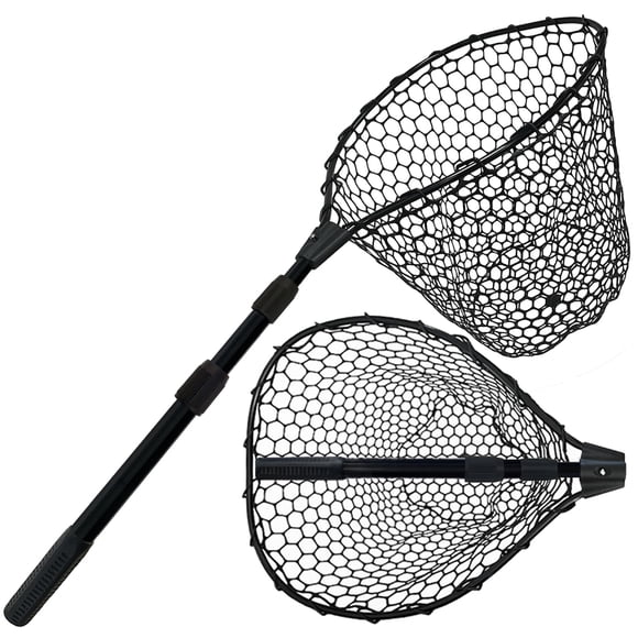 Red de Pesca SEASPRO Telescópica de Aluminio con Red de Goma 91-162 cm