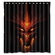 thumbnail image 1 of Cortina de ducha de monstruo del juego Diablo 3, juego de cortina de baño con ganchos, tamaño 66 x 72 pulgadas, 1 of 3