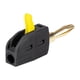thumbnail image 2 of Conector De Cable De Alambre Práctico Con Conector Banana De 4 Mm Para Placas De Pared Y Receptores, Color Negro, 2 of 5