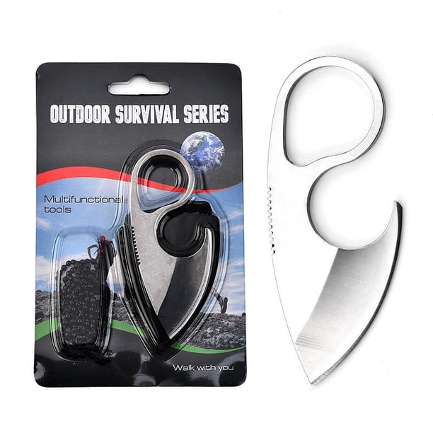 1PC New Stainless Steel Outdoor Knife, Mini Camping Pocket Knife, Survival Chain Pocket Knife, Multipurpose Portable Knife, Suitable For RV Outdoor Camping Picnic, Cookware Barbecue Tool Accessories,