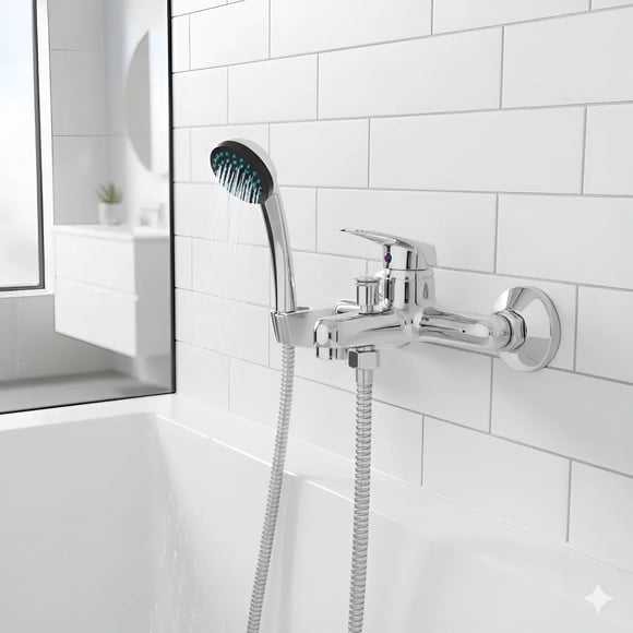 Monomando Llave Grifo Para Tina ducha Modelo Cincinnati Pmb Color Cromo