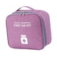 thumbnail image 2 of Bolsa de almacenamiento de medicina portátil, bolsa de primeros auxilios de tela Oxford, bolsa médica para el hogar, bolsa médica para senderismo al a morado y L, 2 of 5