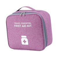 Ioensy - Bolsa De Almacenamiento De Medicamentos Portátil, Botiquín De Primeros Auxilios Vacío Para Emergencias Al Aire Libre En El Hogar, Morado Y L