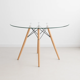thumbnail image 1 of Mesa de Comedor Eames 100cm redonda vidrio, 1 of 7