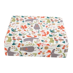 Magideal - Cojín Portátil Para Silla De Comedor, Cojín Para Silla, Asiento Para Silla , Cojín Aumentado, Con Correa Para Bebés Y Niños Animal Blanco B