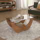 thumbnail image 4 of Mesa de Centro Rectangular Vidrio Onda Cerezo, 4 of 5