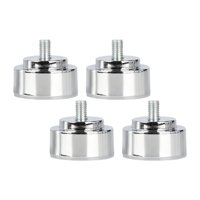 Magideal - 4X Patas De Sofá, Patas De Muebles De Metal, Aleación Ajustable, Rosca Robusta M10, Patas De Estructura De Cama, Patas De Mesa M10, Para Armarios, Mes , Argenta 3Cm