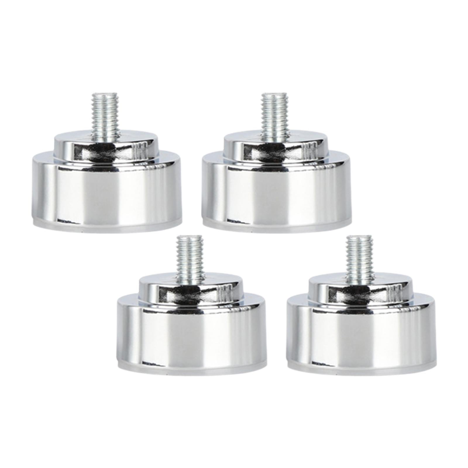 Magideal - 4x Patas De Sofá, Patas De Muebles De Metal, Aleación Ajustable, Rosca Robusta M10, Patas De Estructura De Cama, Patas De Mesa M10, Para Armarios, Mes , Argenta 3cm