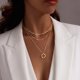 thumbnail image 3 of Set de Collares en Capas Poxtex con Baño de Oro 14K, 3 of 9