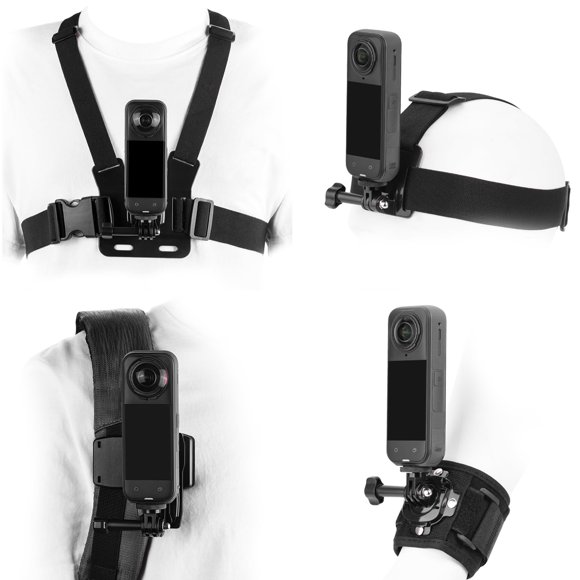 Kit de accesorios BRDRC para Insta360 X5 X4 con soporte de pecho y clips