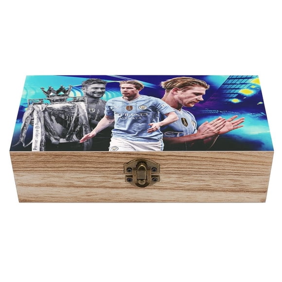 Caja Organizadora de Madera Rústica Kevin De Bruyne