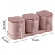 thumbnail image 2 of Juego de 3 azucareros con cucharas y tapas. Contenedores de alta capacidad para especias y condimentos. Tarro de cristal para especias, ideal para el hogar, la cocina y la cafetería., 2 of 5