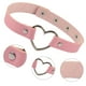thumbnail image 4 of Collar gargantilla estilo punk de cuero sintético con forma de corazón de melocotón y banda para el cuello, 4 of 5
