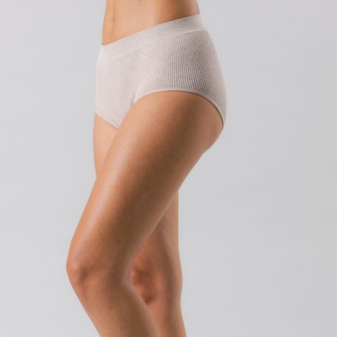 Pack 2X Calzon Alto Rib Sin Costuras Mujer Flores 25168-202