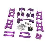 Magideal - Brazos Traseros Delanteros Mejorados De Metal, Adaptador De Acoplador Hexagonal De 12Mm, Copa De Dirección C, Copa De Rueda Trasera, Rodamiento Para Violeta