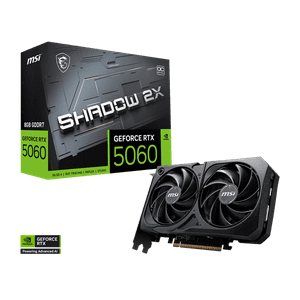 Tarjeta De Video Msi Nvidia Geforce Rtx 5060 Shadow 2X Oc, 8Gb Gddr7, 128-Bit, Pci-E 5.0