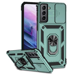 Estuche Gangxun Para Samsung Galaxy S21, Soporte Giratorio 360°, Estilo Mecánico Y Magnético