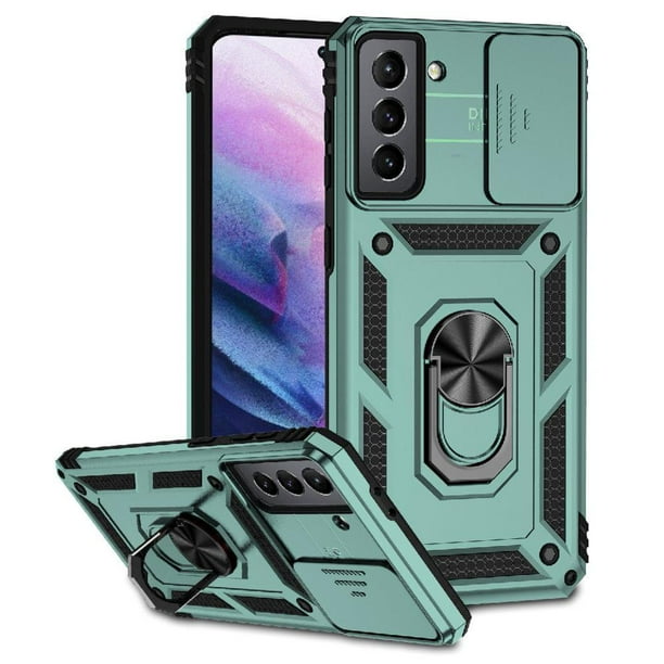 Estuche GANGXUN para Samsung Galaxy S21, soporte giratorio 360°, estilo mecánico y magnético
