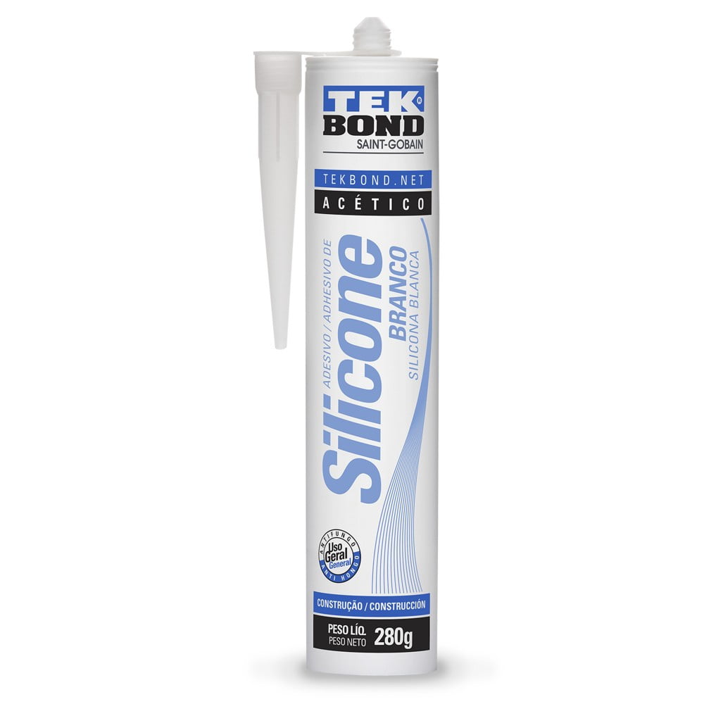 Silicona Acetica 280grs. Blanca - Tekbond