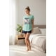 thumbnail image 3 of Pijama Mujer Hello Kitty verde M, 3 of 8