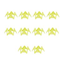 Magideal - Tapete De Golf Portátil Tees Resistencia Al Desgaste Plástico Reutilizable Estabilidad Fácil De Instalar Tee De Golf Para Jardín Oficina Interior Acce Pequeño Amarillo