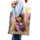 thumbnail image 4 of Tangled: Rapunzel, la Princesa Bolso de tela con estampado de lienzo para mujer, bolsa de compras reutilizable y estética, con cremallera interior, regalo para mujer,40*45cm., 4 of 6