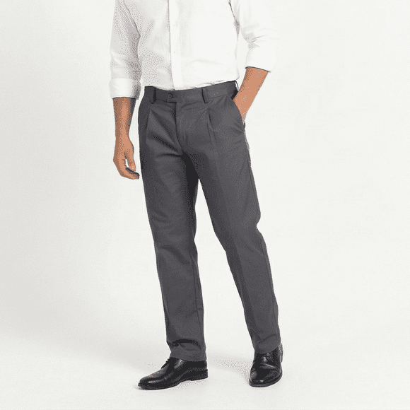 Pantalón Trabajo Ejecutivo Hombre Gabardina Premium Gris