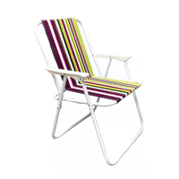 Genérico - Silla Portátil De Playa Plegable Violeta