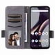 thumbnail image 4 of Funda Cartera para BLU C9 Tapa Flip con Ranuras y Soporte Gris, 4 of 5
