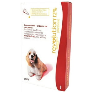 Zoetis - Pipeta Antiparasitario Revolution Para Perros De 10,1 A 20 Kg.